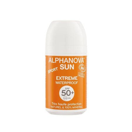 Alphanova Sun, bio krem przeciwsłoneczny w kulce, SPF 50+ extreme sport