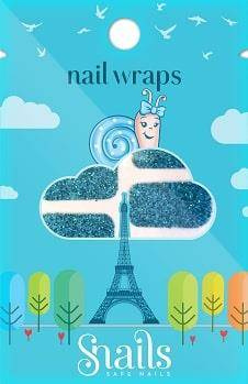 Naklejki na paznokcie, Nail Wrap – Turquoise, Turkusowe