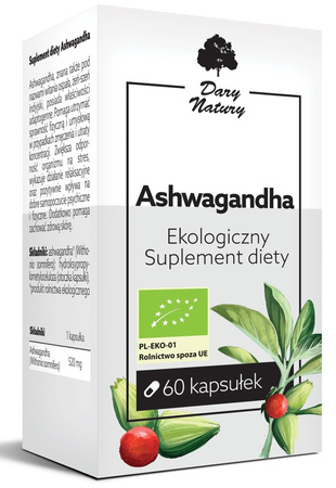 Ashwagandha bio 60 kapsułek (520 mg)