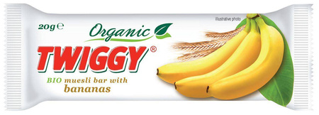Baton Musli Z Bananem Bio 20 G - Twiggy