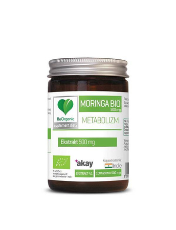 Moringa ekstrakt 4:1 BIO 100 tabletek (500 mg)