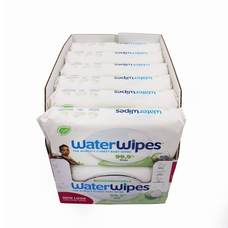 Zestaw 12 x 60 szt. chusteczki nawilżane wodne, soapberry kids - waterwipes bio