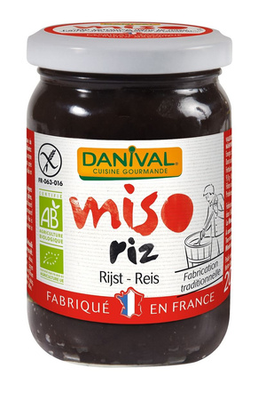 Miso (pasta z soi i ryżu) bezglutenowe bio 200 g - Danival