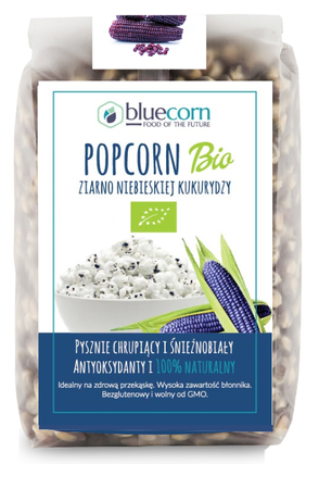 Ziarno niebieskiej kukurydzy popcorn bio 350 g